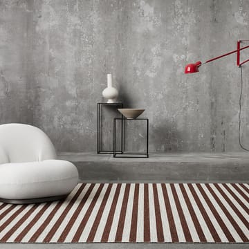 Alfombra de recibidor Narrow Stripe Icon - Red clay 240x85 cm - Kasthall