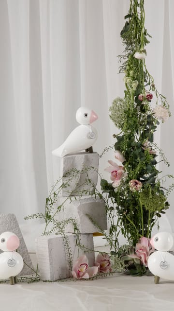 Figura Kay Bojesen pájaro cantor Love - Blanco-rosa - Kay Bojesen Denmark