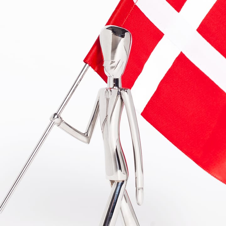 Figura Royal Guard portador de bandera 18 cm, Polished steel Kay Bojesen