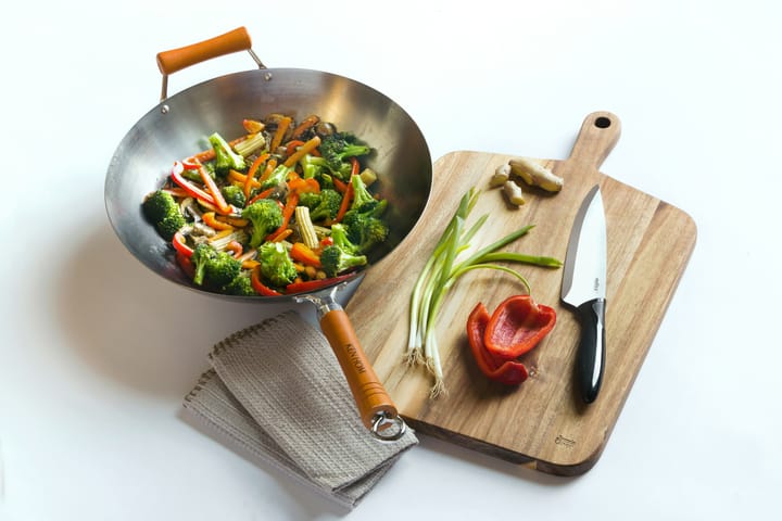 Sartén wok Ken Hom excellence  carbon Ø36 cm - Acero - Ken Hom