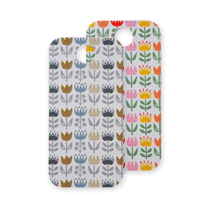 Tabla de cortar Tulip 20x40 cm - Gris-multi - Klippan Yllefabrik