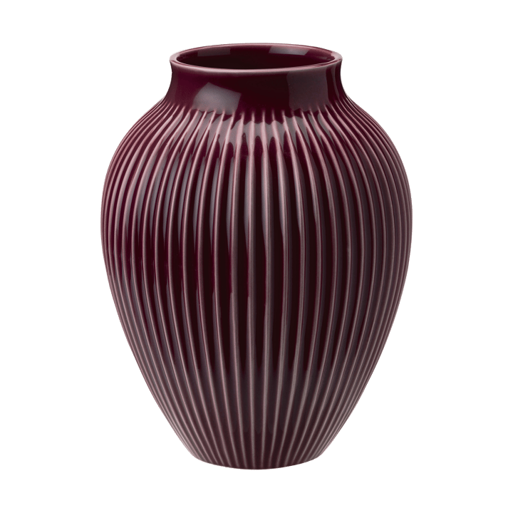 Jarrón acanalado Knabstrup 20 cm - Berry - Knabstrup Keramik