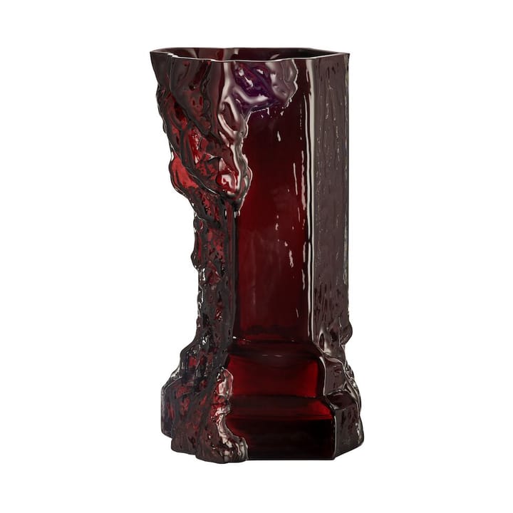 Jarrón Rocky Baroque 35 cm - Oxblood - Kosta Boda