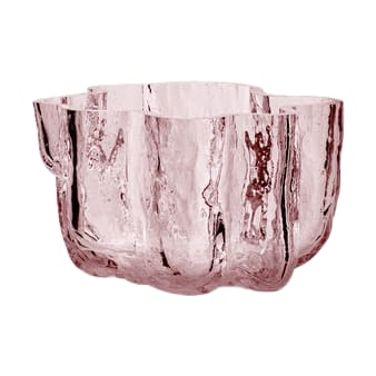 Portavelas Crackle 5,8 cm - Rosa - Kosta Boda