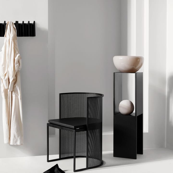 Perchero Column, Oak black lacquered Kristina Dam Studio