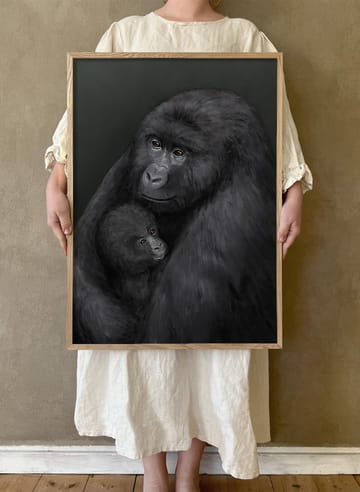 Póster Bergsgorillan - 50x70 cm - Kunskapstavlan®