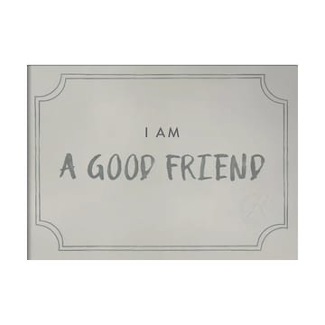 Póster Good friend diploma 21x30 cm - Dusty mint - Kunskapstavlan®