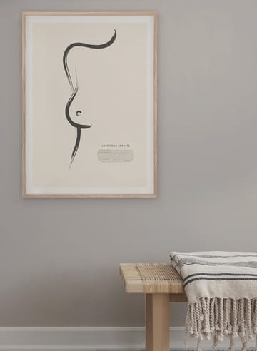 Póster Love your breasts - 30x40 cm - Kunskapstavlan®