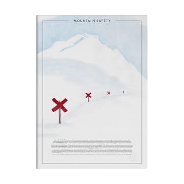 Póster Mountain safety - 50x70 cm - Kunskapstavlan®