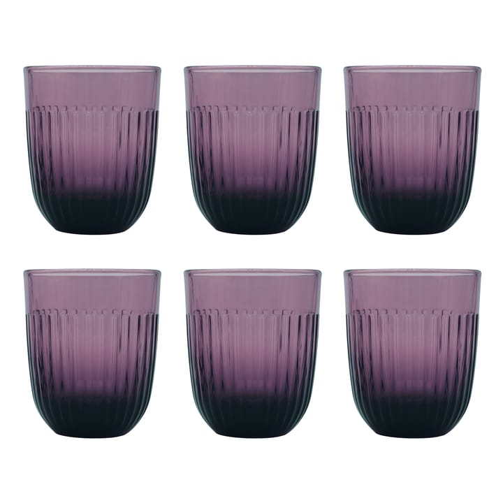 6 Vasos de agua Ouessant 29 cl - Aubergine - La Rochère