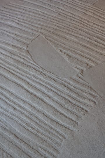 Alfombra de lana Artisan Guild - Bone White 250x350 cm - Layered