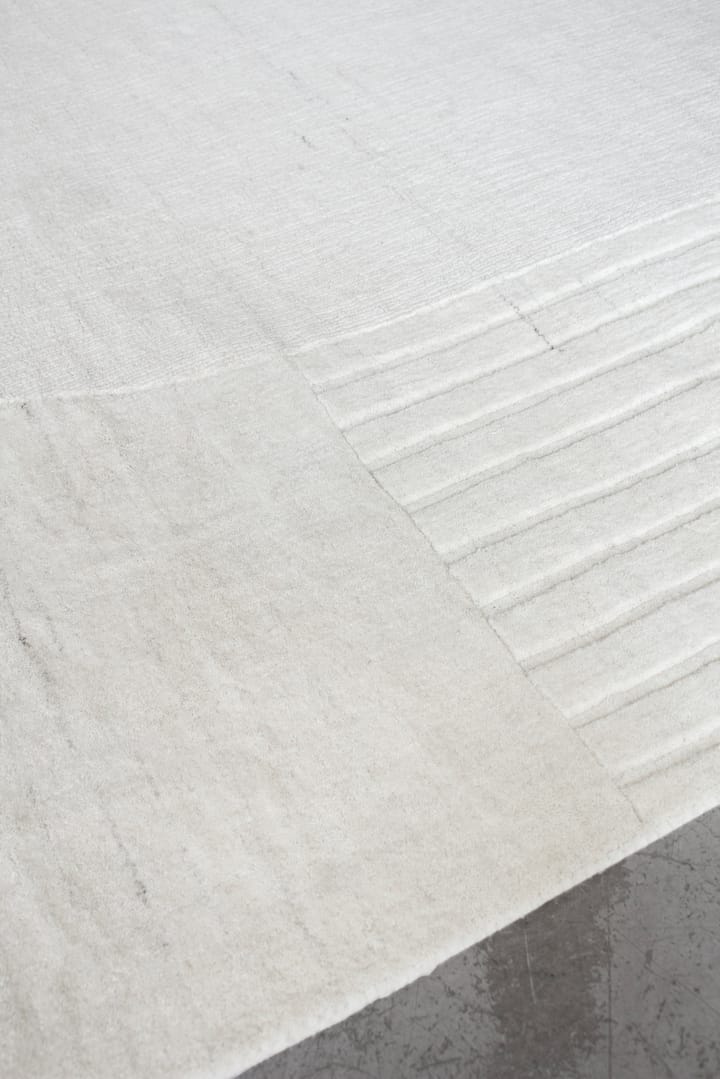 Alfombra de lana Circular 180x270 cm, Bone white Layered