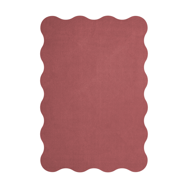 Alfombra de lana Scallop 180x270 cm - Rosewood red - Layered