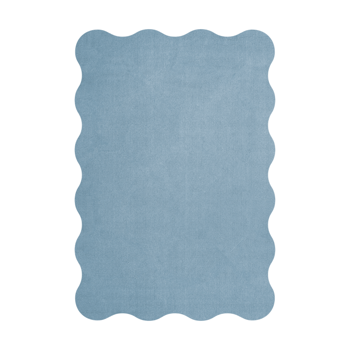 Alfombra de lana Scallop 180x270 cm - Soft blue - Layered