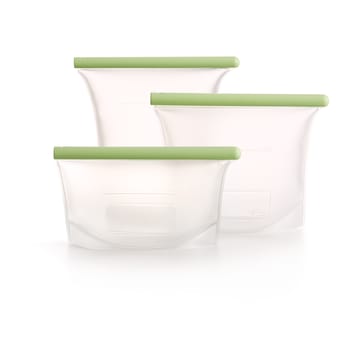 Kit de 3 bolsas de silicona reutilizables Lékué - Verde - Lékué