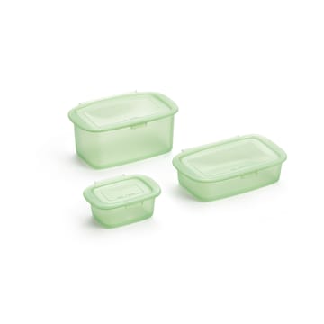 Kit de 3 recipientes de silicona Lékué - Verde - Lékué