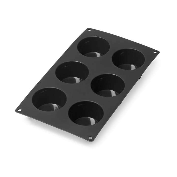 Molde muffins de silicona Lékué 6 cav. - Negro - Lékué