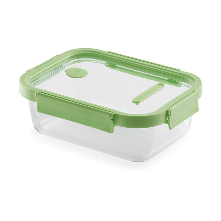 Recipiente hermético de vidrio Lékué rectangular 1520 ml - Verde - Lékué