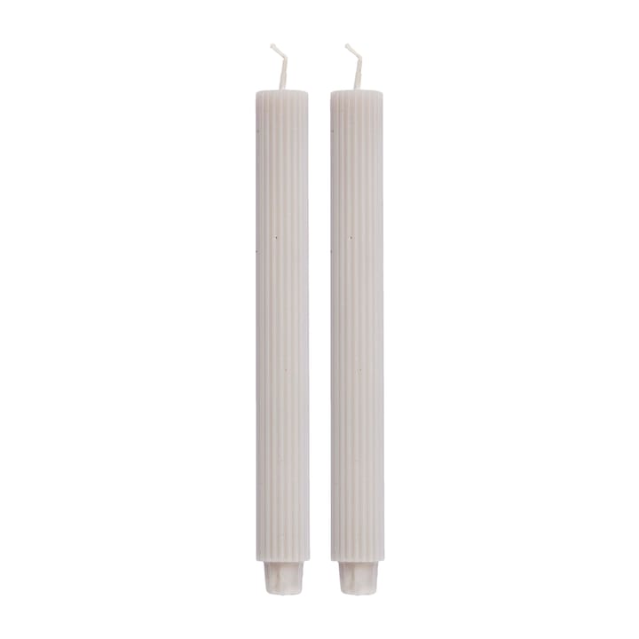 2 Velas Ribbat 25 cm - linen - Lene Bjerre