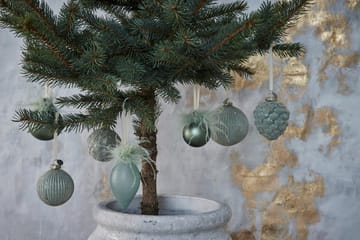 Adorno de Navidad Norille piña 10 cm - Dusty Green - Lene Bjerre