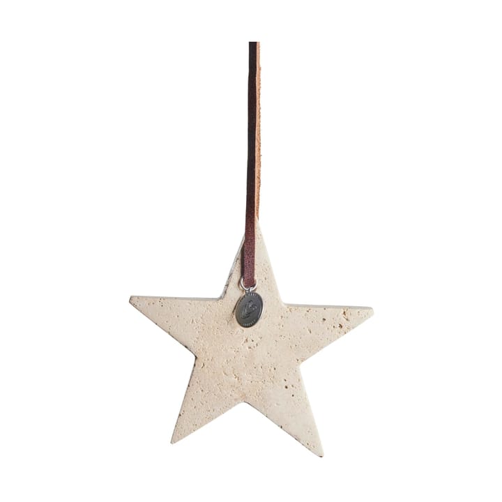 Adorno navideño estrella Elina 10 cm - Lino - Lene Bjerre