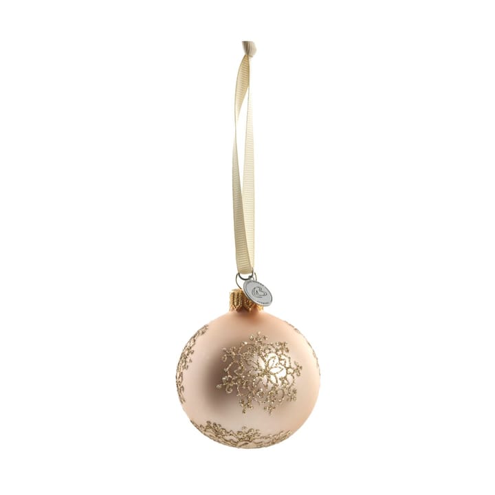 Bola de Navidad Cadelia Ø6 cm - Rosa, copo de nieve - Lene Bjerre