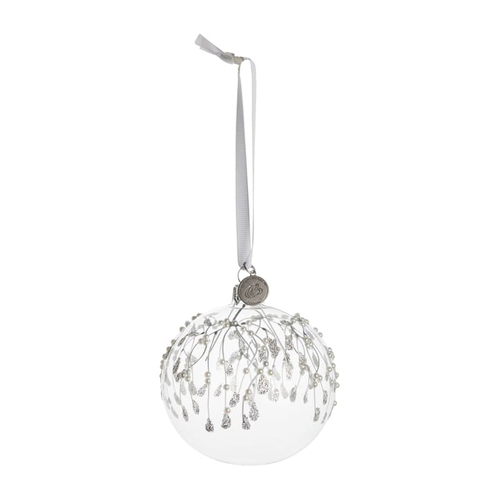 Bola de navidad Cadelia muérdago Ø8 cm, clear-silver Lene Bjerre