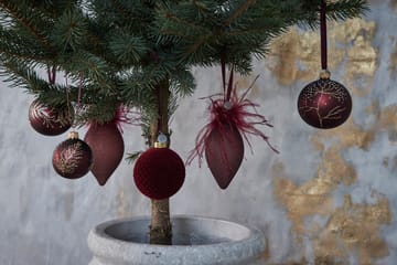 Bola de navidad Cadelia rama Ø6 cm - pomegranate-light gold - Lene Bjerre