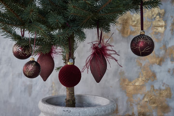 Bola de navidad Cadelia rama Ø6 cm, pomegranate-light gold Lene Bjerre