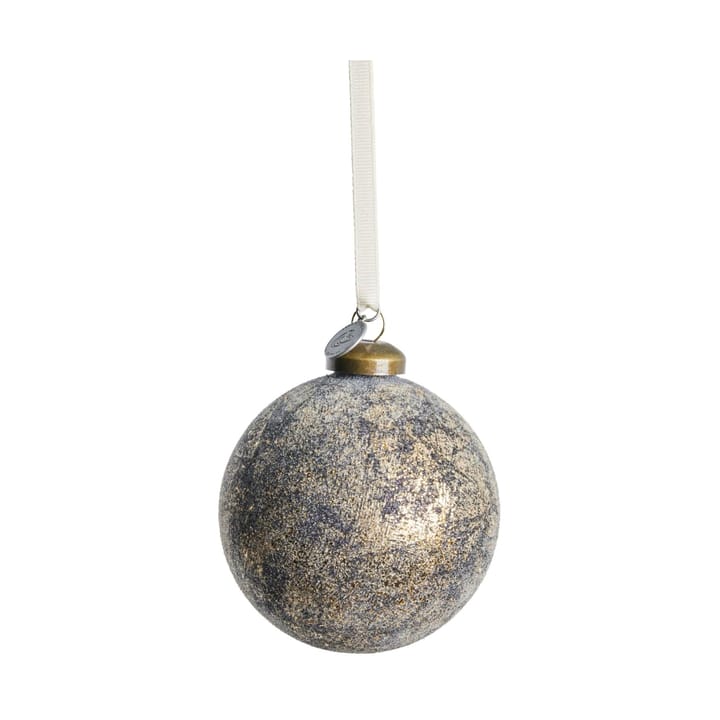 Bola de Navidad Clearena Ø8 cm - Azul oscuro-oro - Lene Bjerre