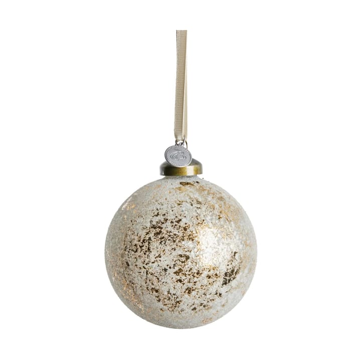 Bola de Navidad Clearena Ø8 cm - Off white-gold - Lene Bjerre