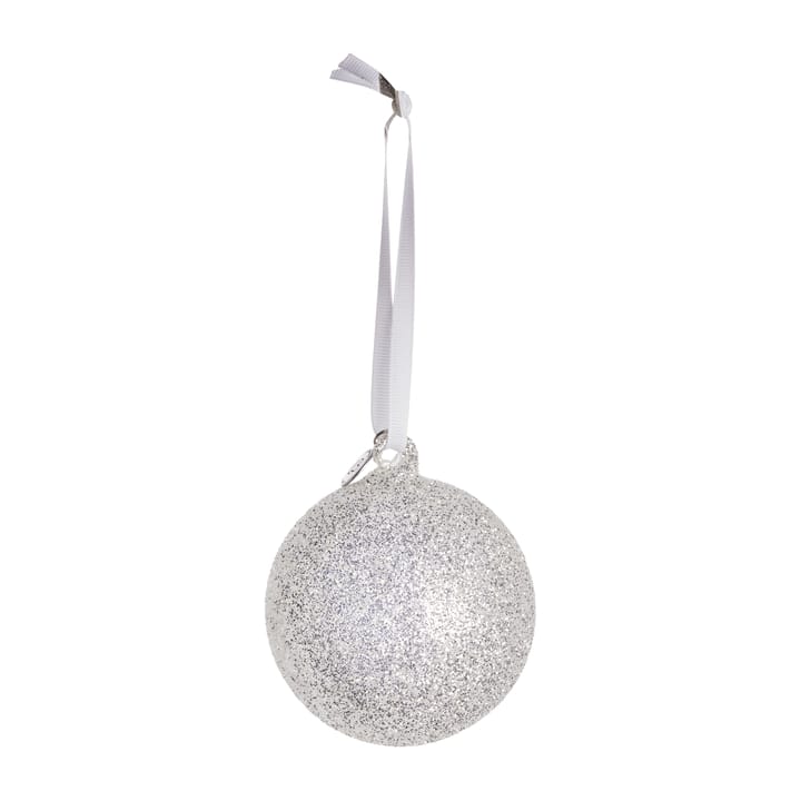 Bola de navidad Glitteria Ø10 cm - silver - Lene Bjerre