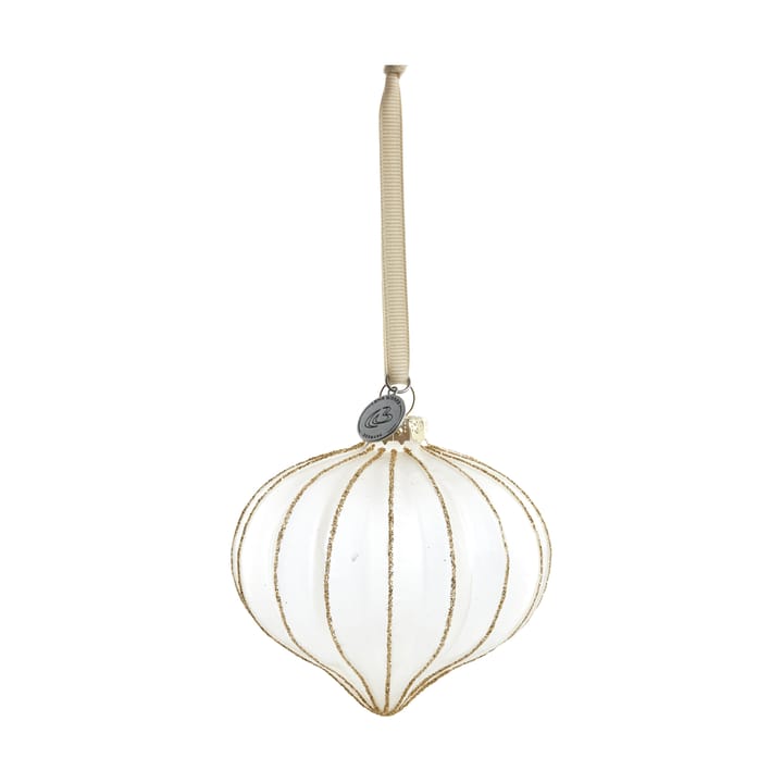 Bola de Navidad Navina 8 cm - White-Light gold - Lene Bjerre