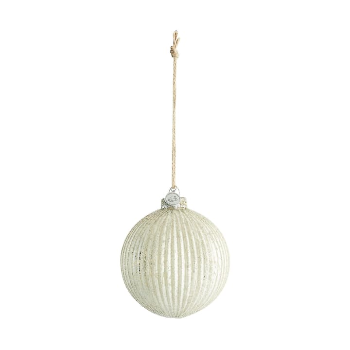 Bola de Navidad Norille Ø11 cm - Off white, acanalado - Lene Bjerre