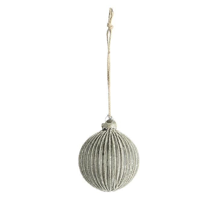 Bola de navidad Norille Ø8 cm - Dark grey-plata - Lene Bjerre