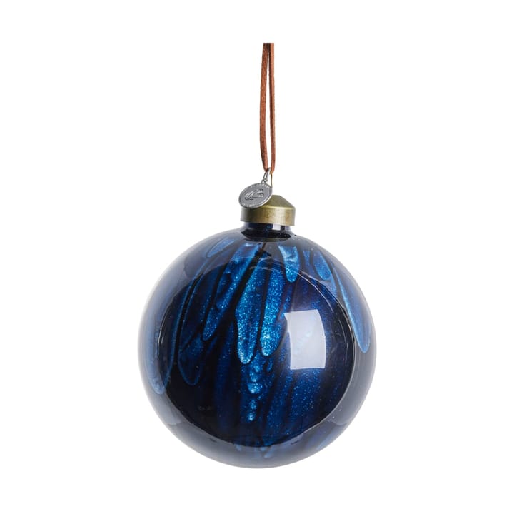 Bola de Navidad Nosille redonda Ø10 cm - Azul oscuro - Lene Bjerre