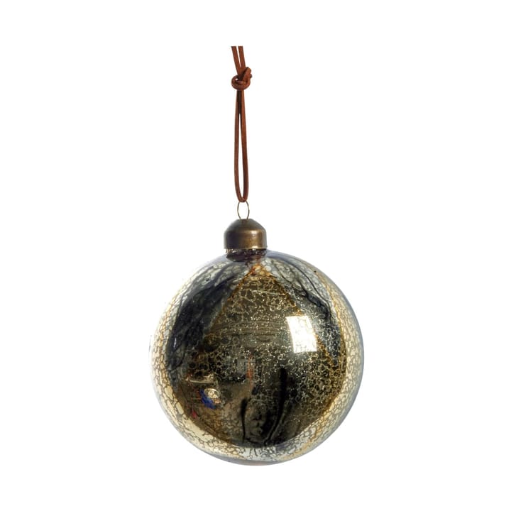 Bola de Navidad Nosille redonda Ø10 cm - Plata-oro - Lene Bjerre