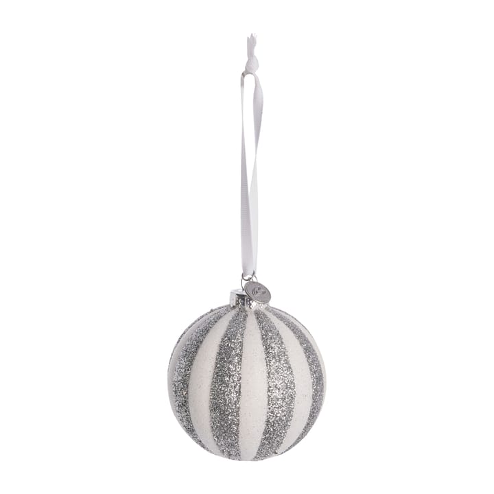 Bola de navidad Selvie Ø8 cm - white-silver - Lene Bjerre