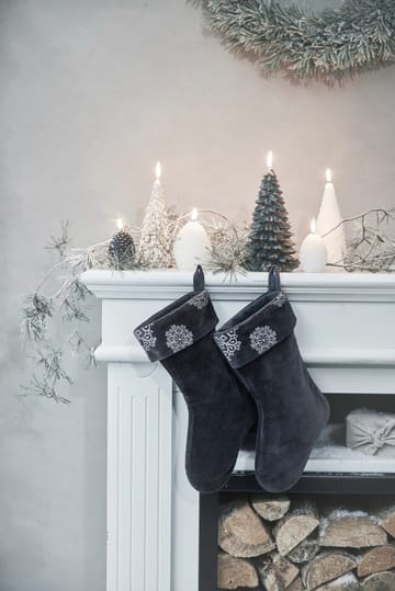 Calcetín de Navidad Stassia 38 cm - Gris oscuro - Lene Bjerre