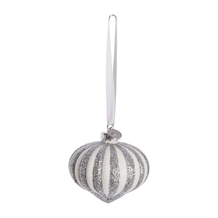 Colgante de navidad Selvie Ø8 cm - white-silver - Lene Bjerre