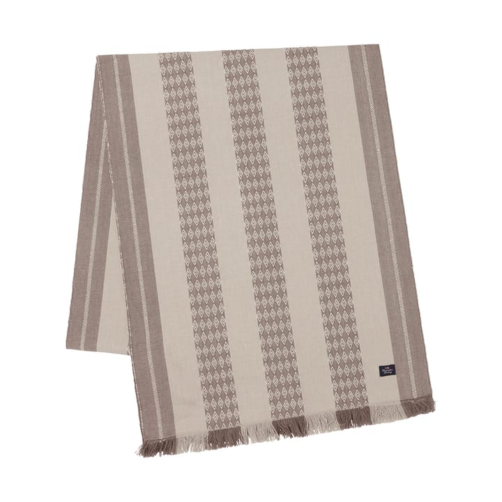 Camino de mesa Jacquard Striped 50x350 cm, Beige Lexington