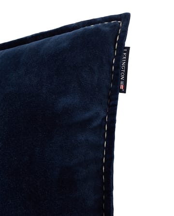 Cojín 1993 Logo Organic Cotton Velvet 40x60 cm - Denim blue - Lexington