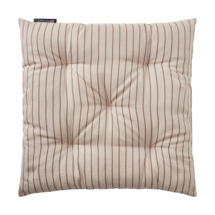 Cojín para asiento Striped Recycled Cotton 40x40 cm - Beige - Lexington