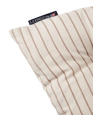 Cojín para asiento Striped Recycled Cotton 40x40 cm - Beige - Lexington