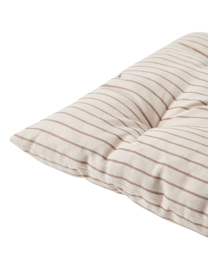 Cojín para asiento Striped Recycled Cotton 40x40 cm, Beige Lexington