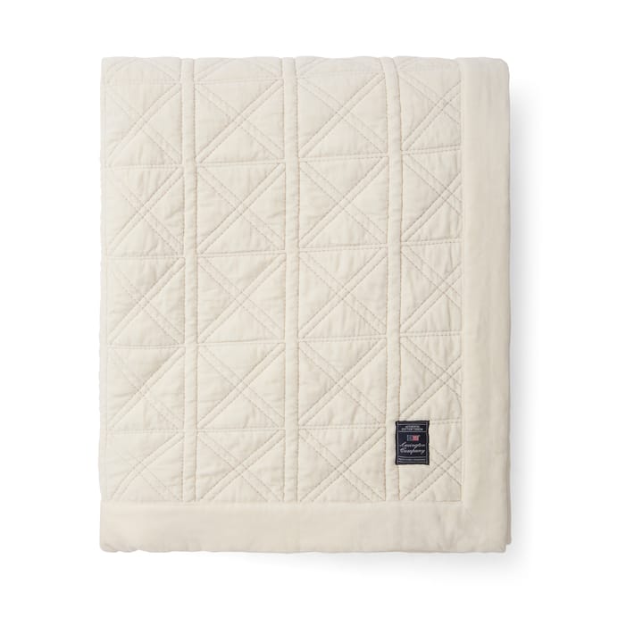 Colcha Quilted organic cotton velvet 160x240 cm - Blanco - Lexington