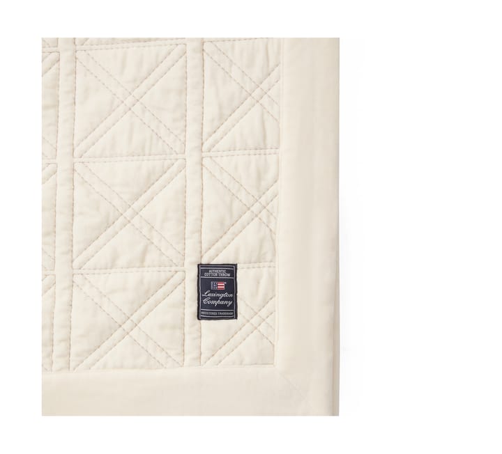 Colcha Quilted organic cotton velvet 160x240 cm, Blanco Lexington