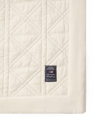 Colcha Quilted organic cotton velvet 260x240 cm - Blanco - Lexington