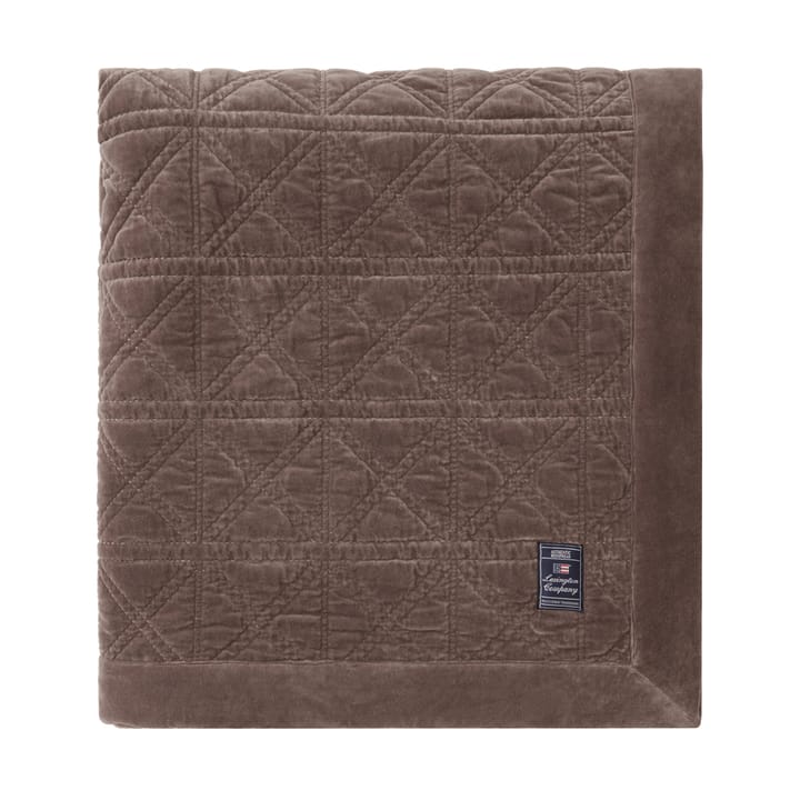 Colcha Rattan Quilted Velve 160x240 cm - Brown - Lexington