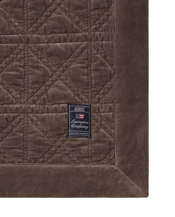 Colcha Rattan Quilted Velve 160x240 cm - Brown - Lexington